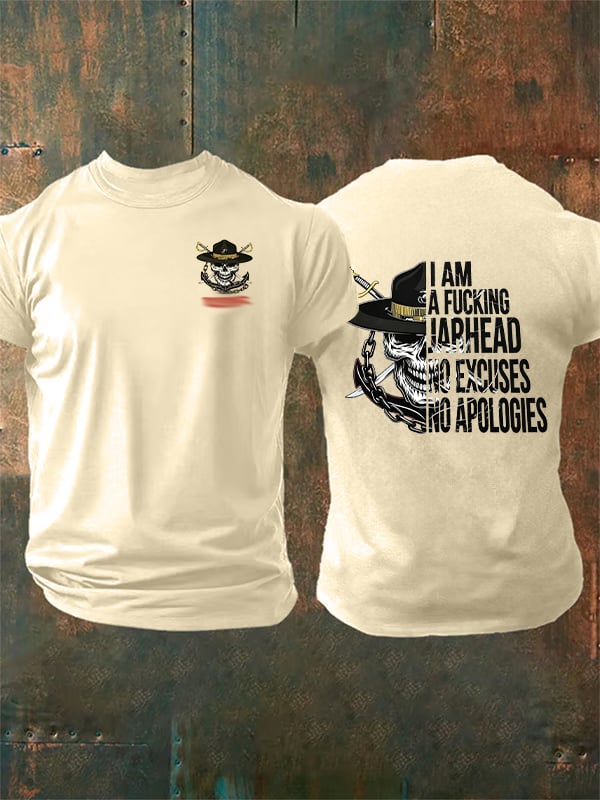 Men's  Pirate Skull Print T-Shirt