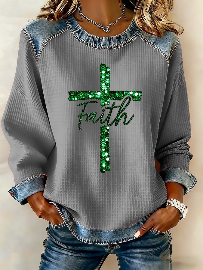 Women's Christmas Print Casual Top