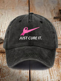 Unisex  JUST CURE IT Print  Cap