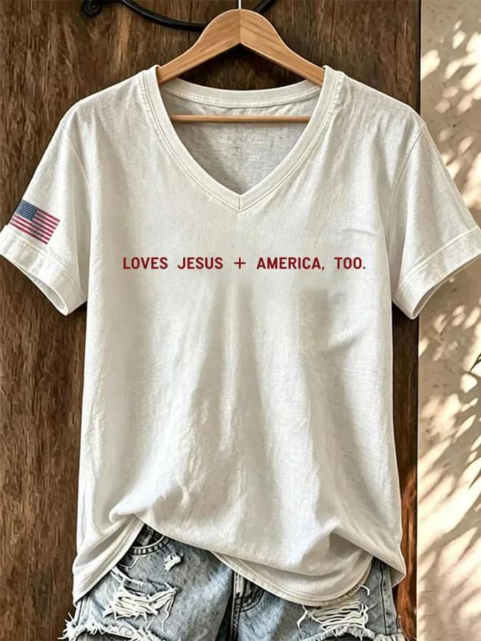 Women's Casual Faith Graphic Print T-Shirt