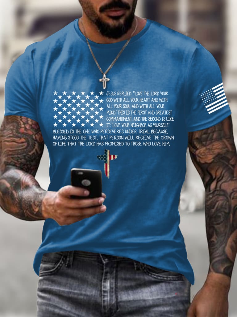 Men's Independence Day Print T-Shirt