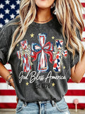God Bless America Washed Cotton T-Shirt