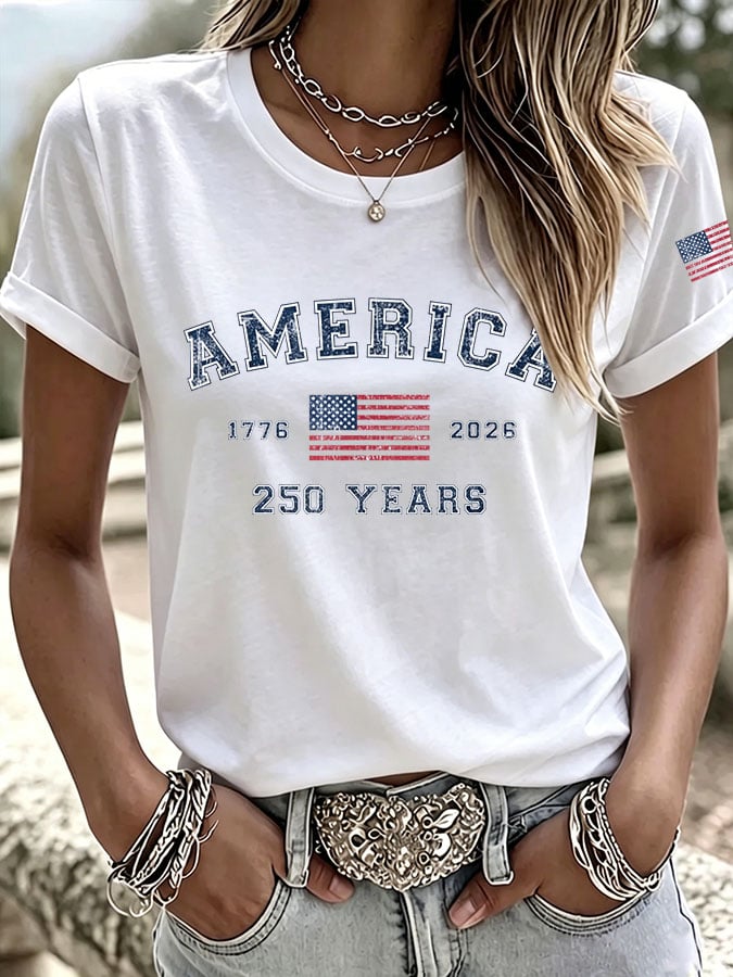 Women's Casual Print Short-Sleeve T-Shirt