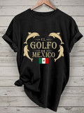 Women's "The Gulf of Mexico" Printed Casual T-Shirt