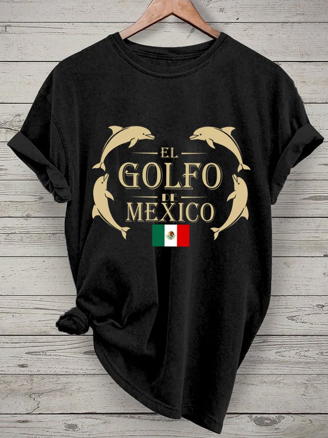 Women's "The Gulf of Mexico" Printed Casual T-Shirt