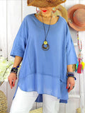Women's Pure Color Cotton Shirt