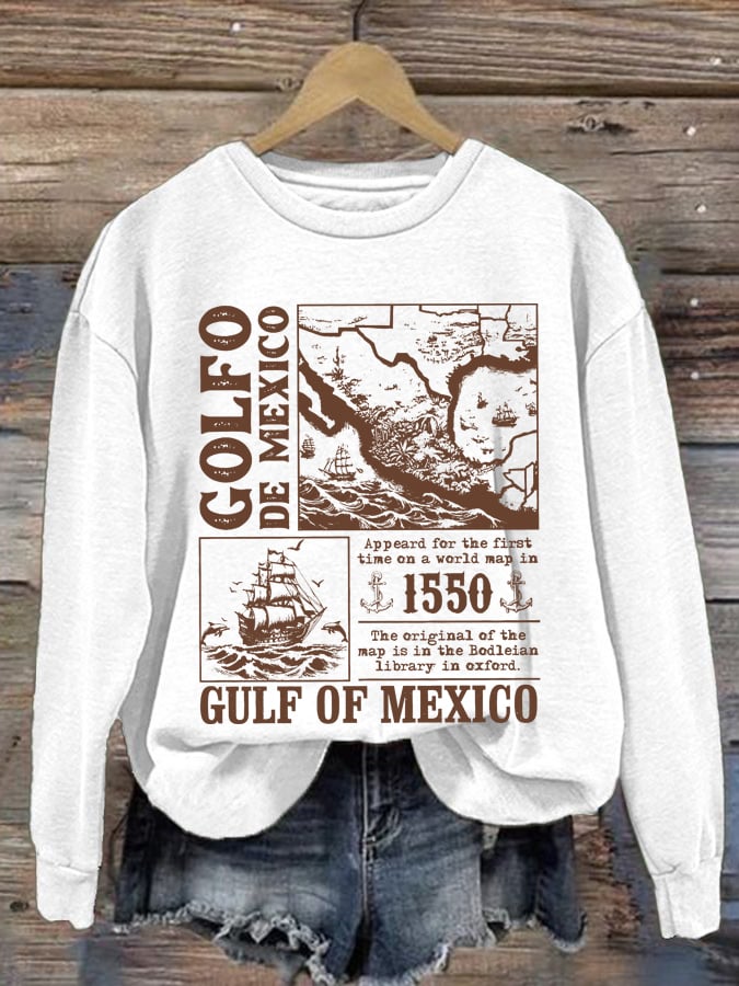 Women's Gulf Of Mexico Printed Sweatshirt
