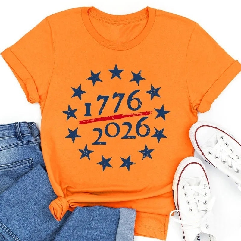 USA 250th Anniversary Cotton T-Shirt