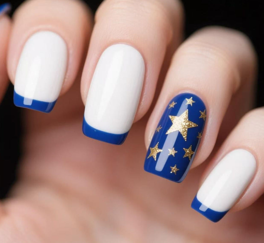 Patriotic National Flag Pattern False Nails