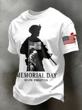 Men's Memorial Day Printed Casual T-shirt