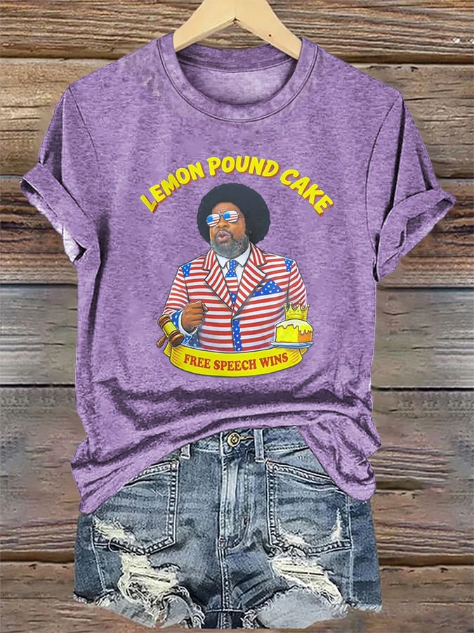 Women's   Lemon Pound Cake  Printed T-Shirt