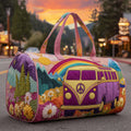 Hippie Van Quilted Duffel Bag