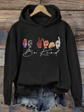 Women's Rainbow Be Kind Autism Hoodie