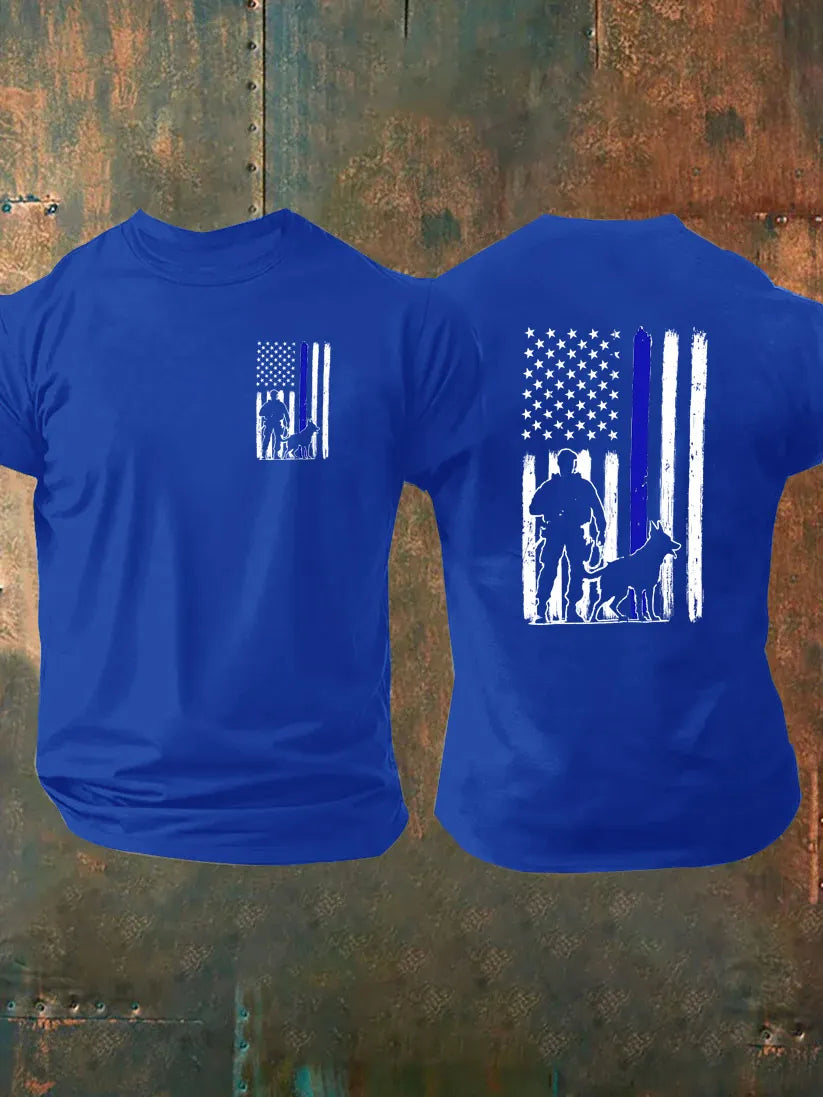K-9 Pattern 100% Cotton T-Shirt