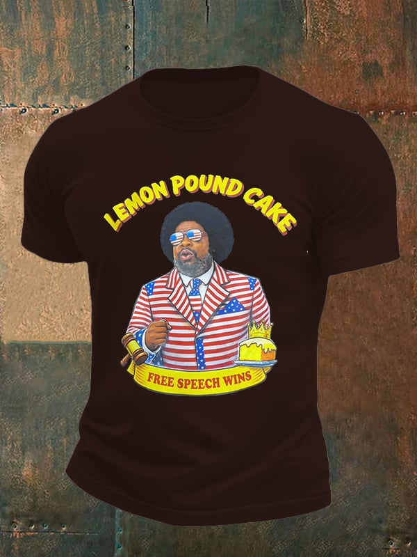 Men's Lemon Pound Cake  Printed T-Shirt