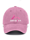 Just Cure It Breast Cancer   Printed Baseball Cap