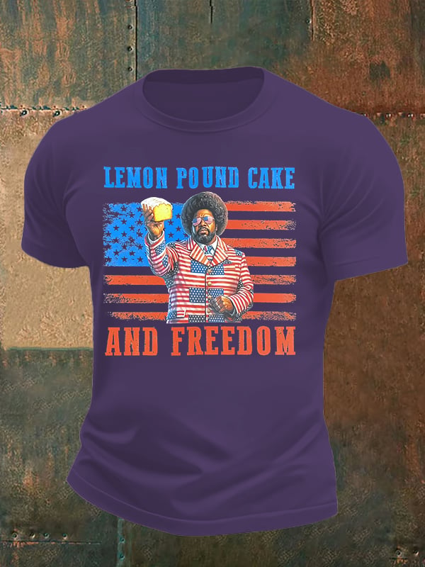 Men's Lemon Pound Cake  Printed T-Shirt