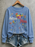 Women'S Autism Awareness Print Top