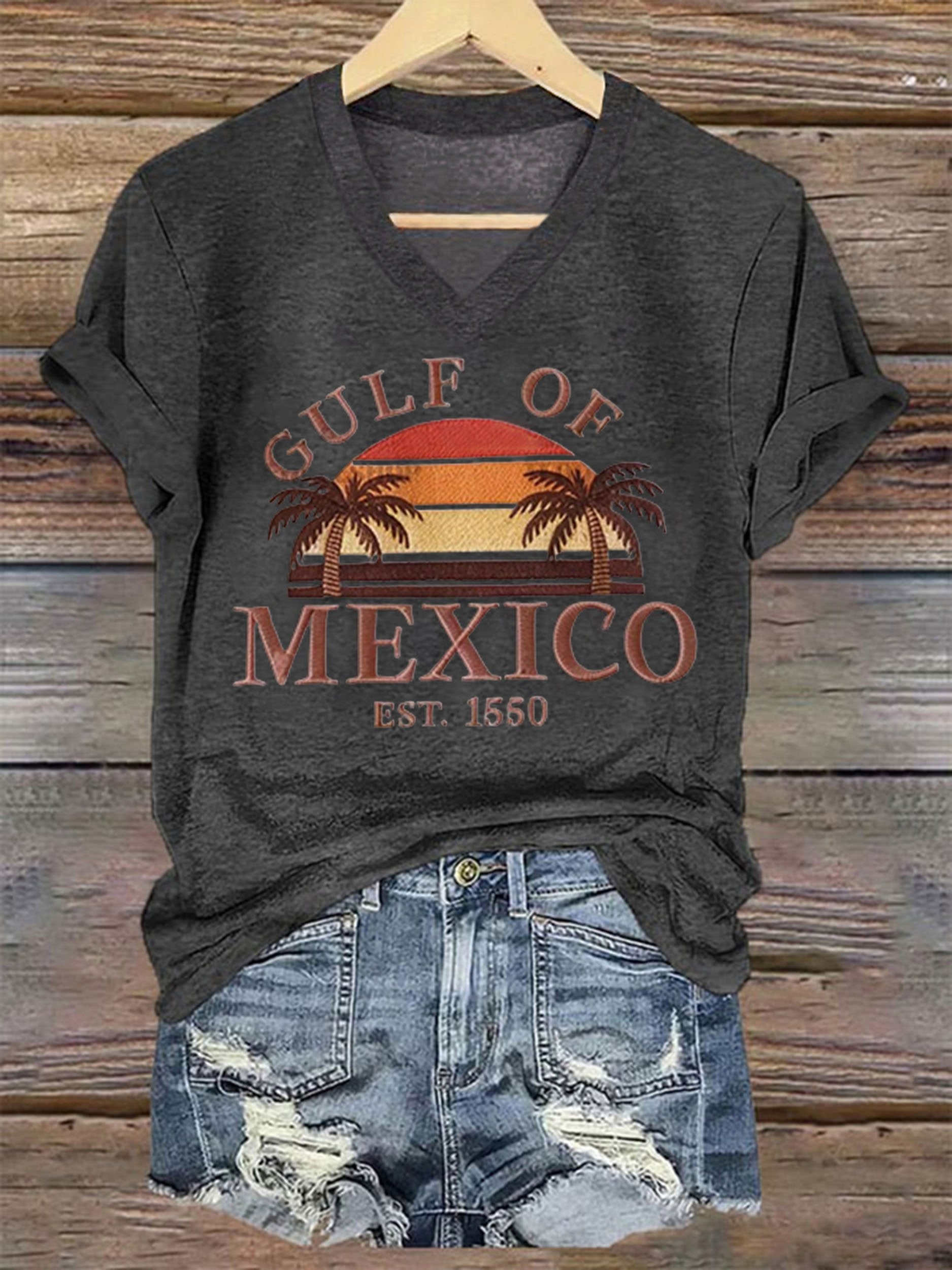 Women's Gulf of Mexico Printed Short-Sleeved T-Shirt