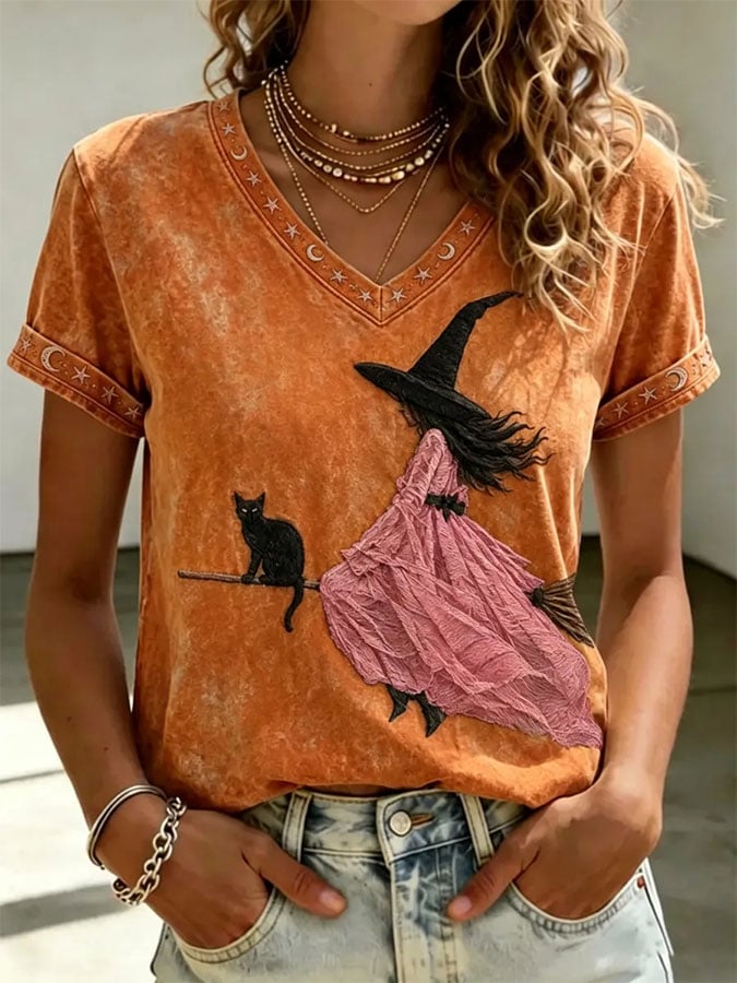 Women's Casual Print Short-Sleeve T-Shirt