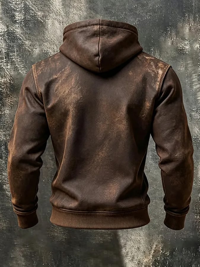 Men's Casual Printed Hooded Sweatshirt