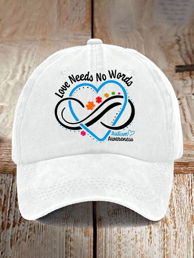 Unisex Autism Awareness Print Baseball Cap