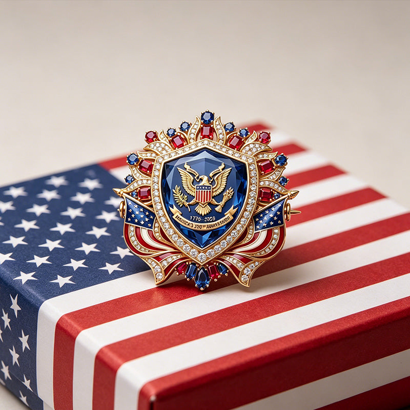 US 250th Anniversary Brooch Pin