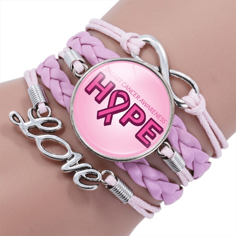 Breast Cancer Awareness Women's Handmade Bracelet