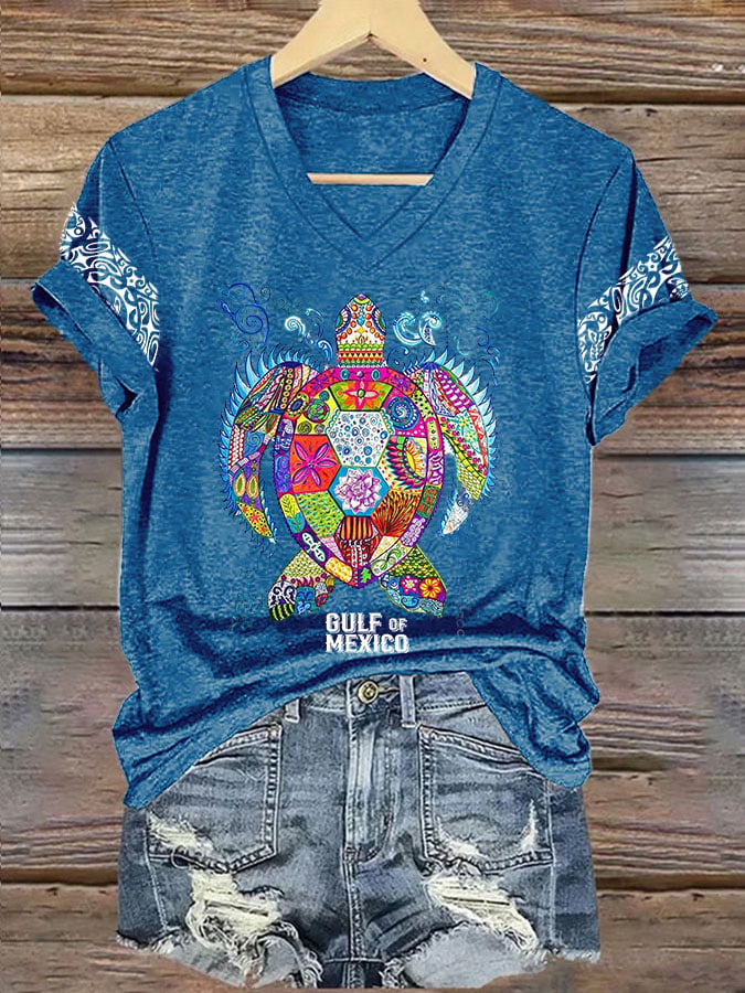 Women's Gulf Of Mexico Print T-Shirt