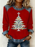Women's Christmas Pattern Patchwork Comfortable
