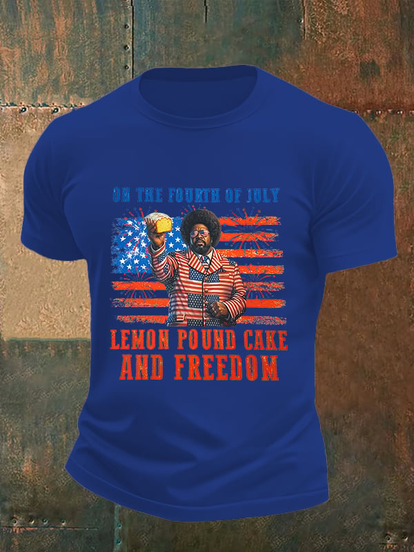 Men's Lemon Pound Cake  Printed T-Shirt