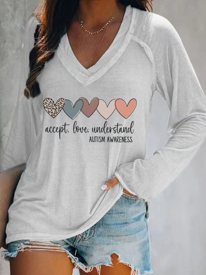 Women's Autism Awareness T Shirt