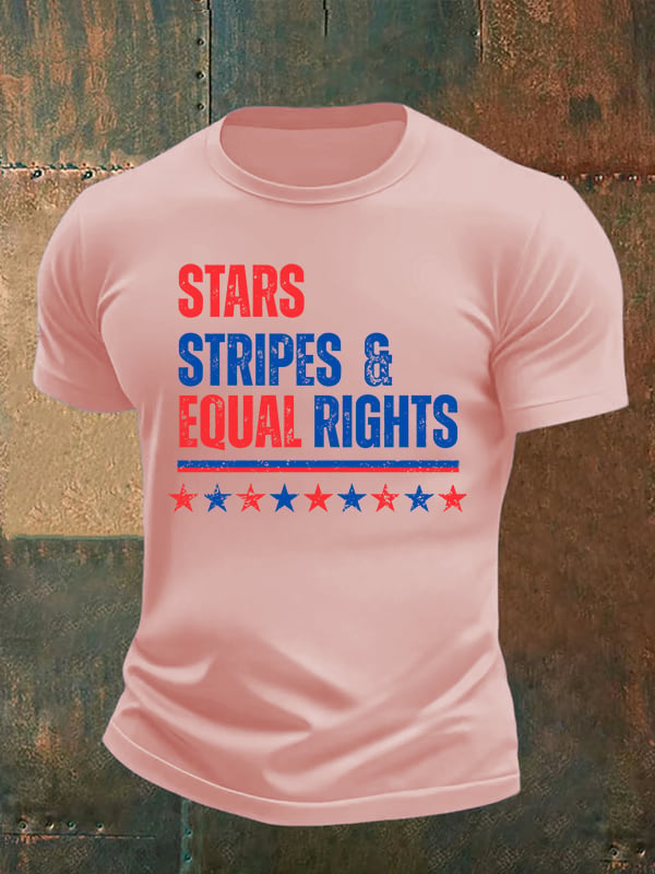 Men's The Stars and Stripes Print T-Shirt