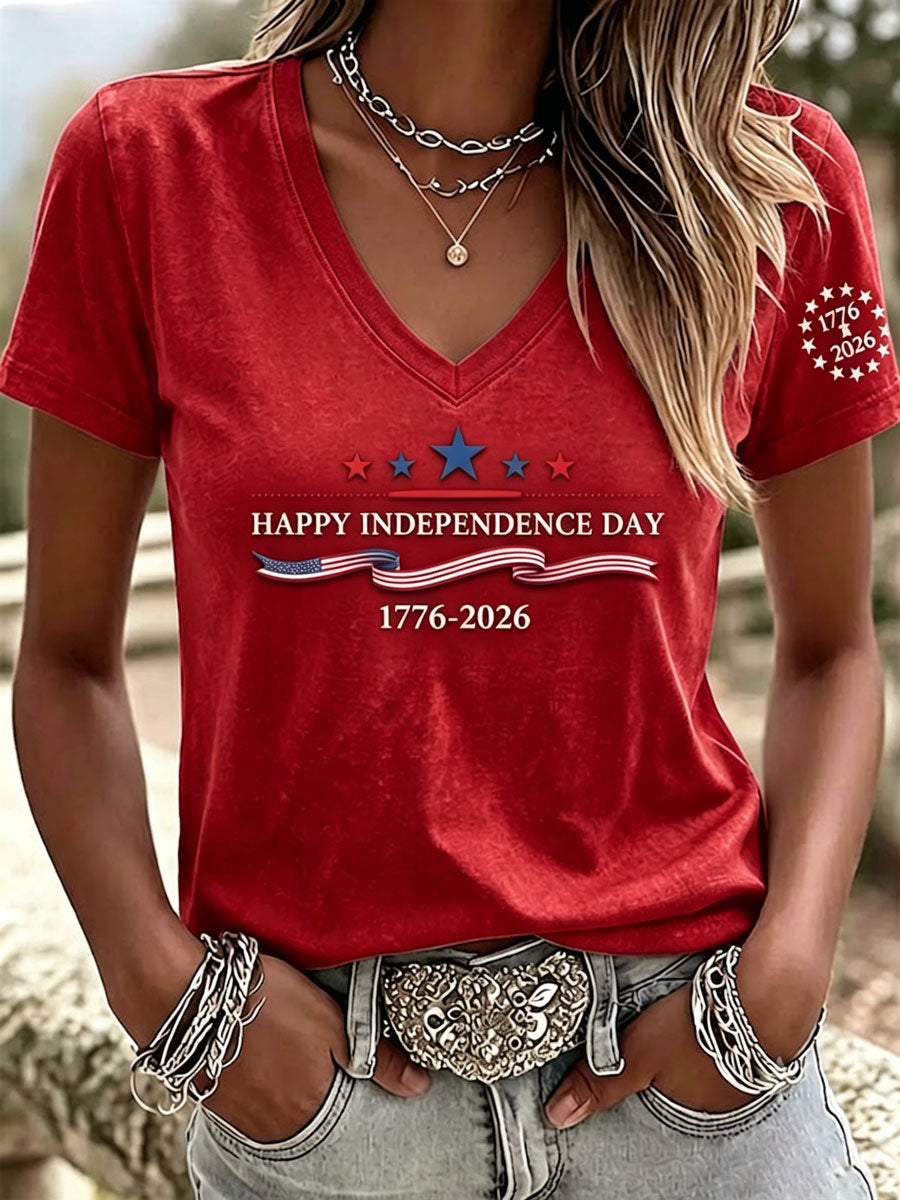 Women's Independence Day Casual T-shirt