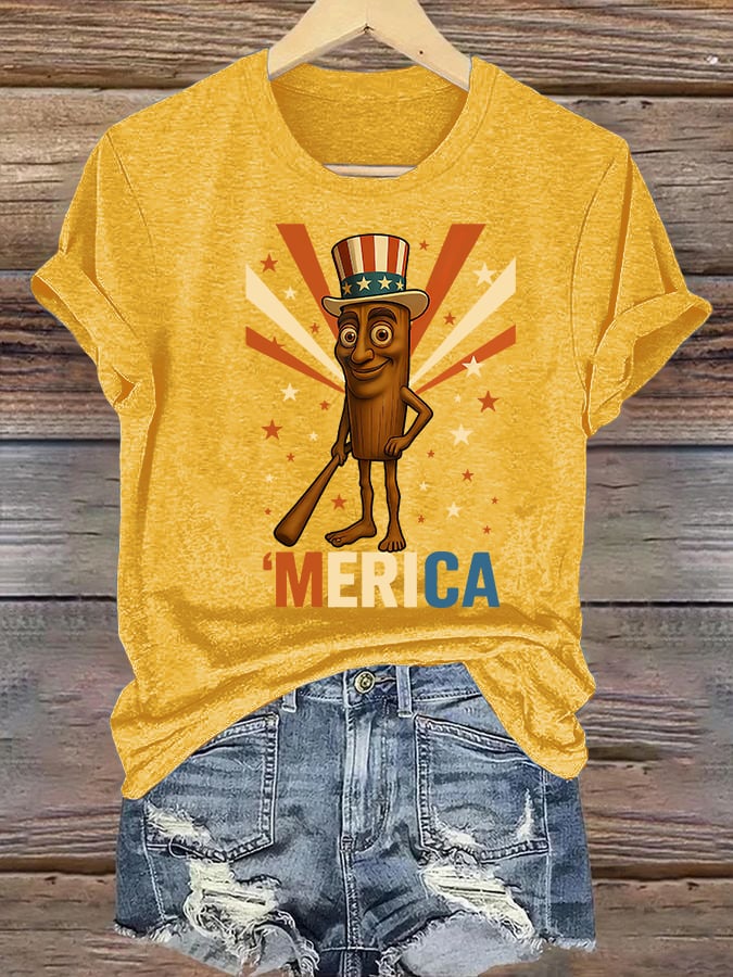 Women's MERICA Print T-Shirt