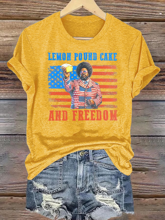Women's   Lemon Pound Cake  Printed T-Shirt