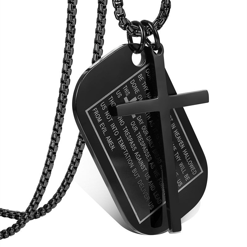Men's Cross Military Brand Necklace