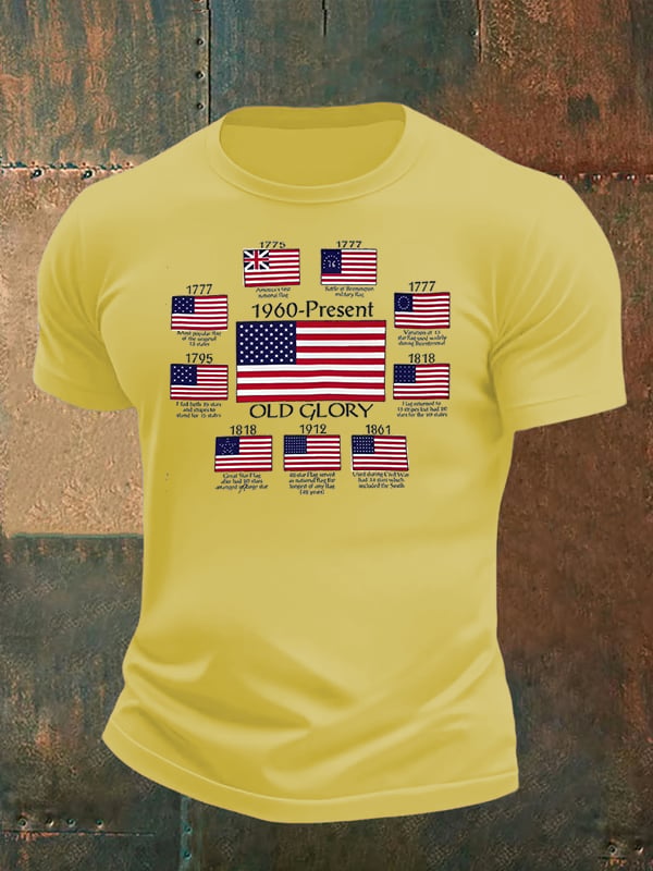 Men's  OLD GLORY Print T-Shirt