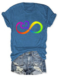 Autism Infinity Print T-Shirt