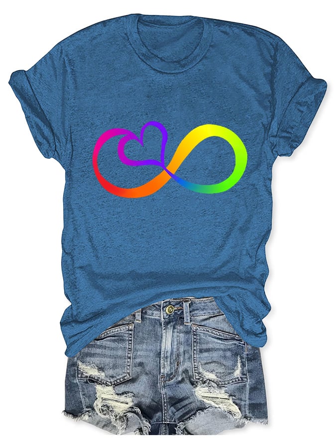 Autism Infinity Print T-Shirt