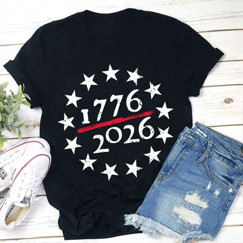 USA 250th Anniversary Cotton T-Shirt