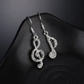 Asymmetrical Musical Note Earrings