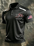 Men's USA 1776-2026 Freedom Printed Polo Shirt