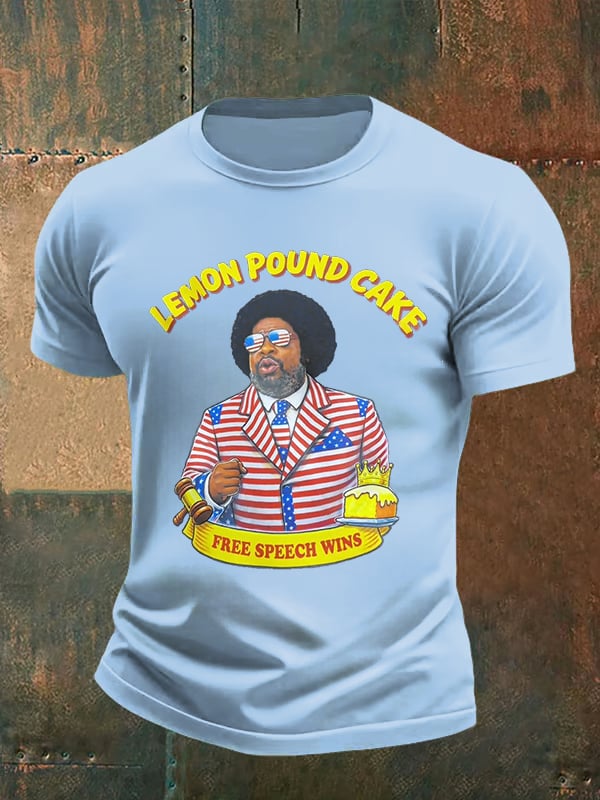 Men's Lemon Pound Cake  Printed T-Shirt