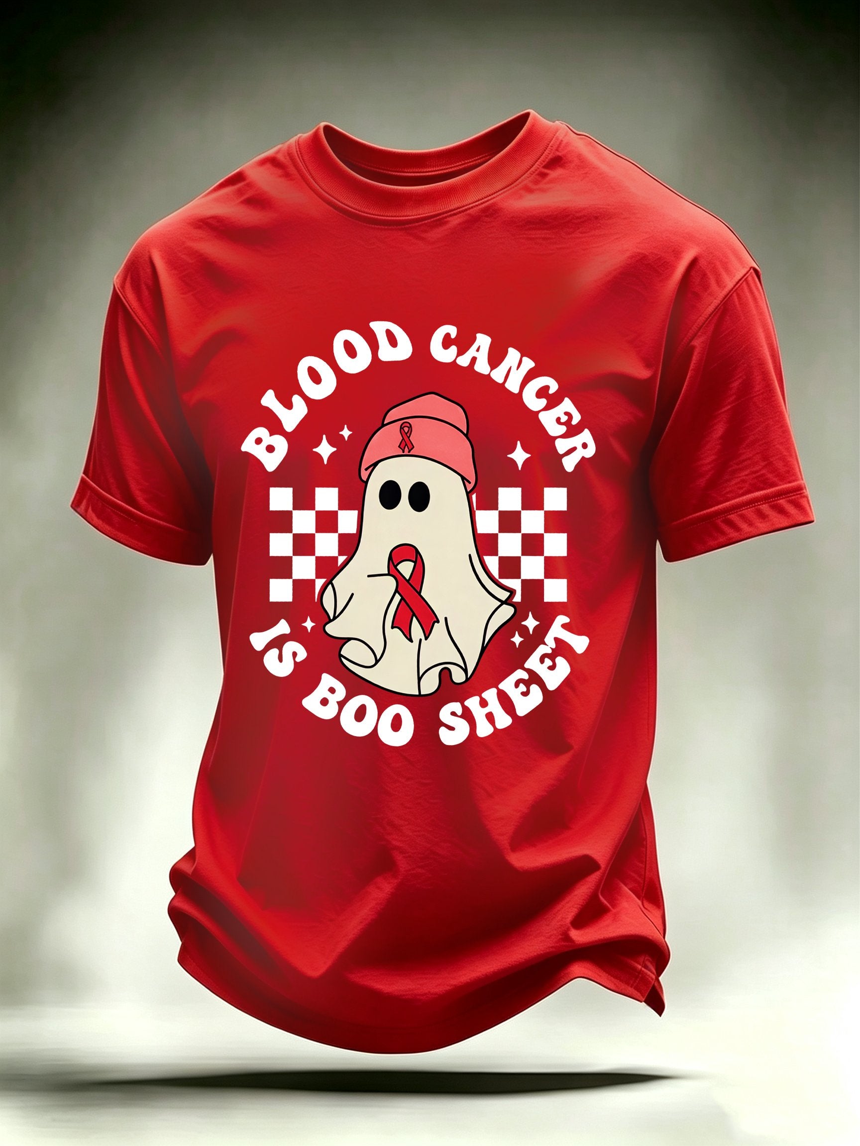 Men's BLOOD CANCER IS BOO SHEET Print T-Shirt