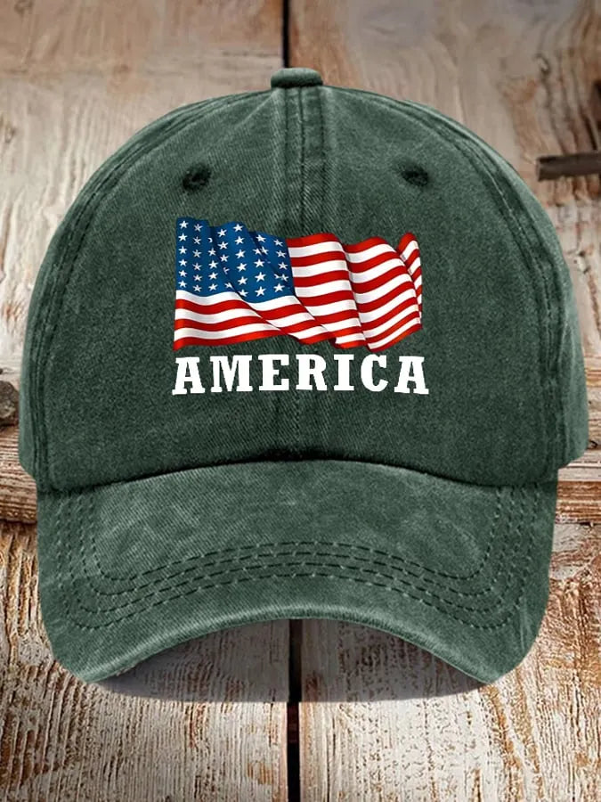 Retro I Identify As An American Print Baseball Cap