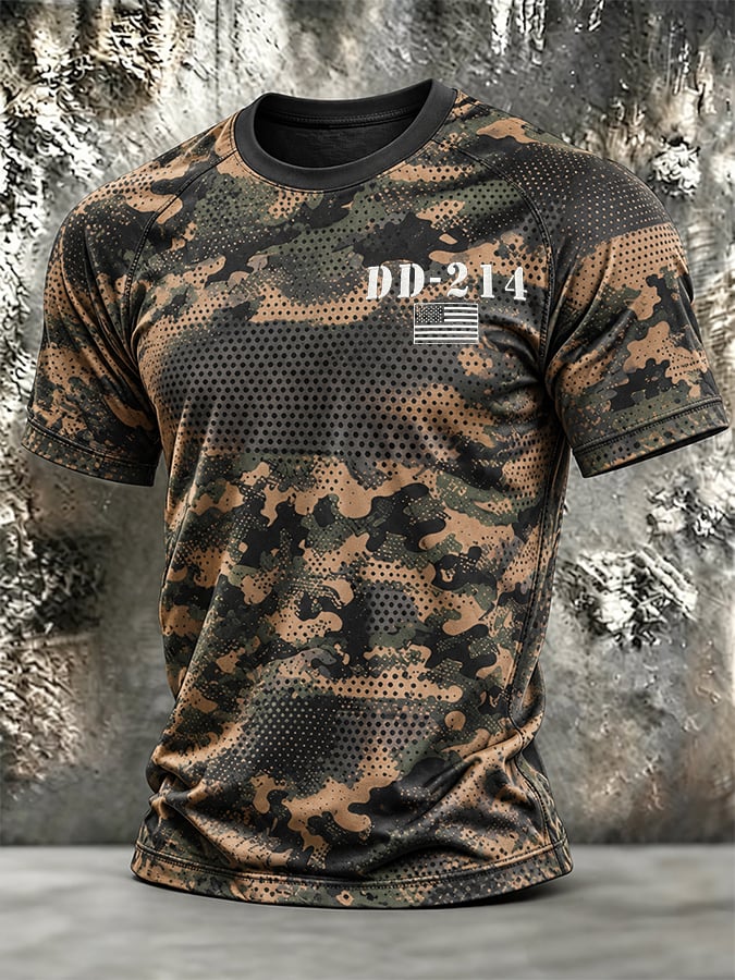 Men's Retro Print Short-Sleeve T-Shirt