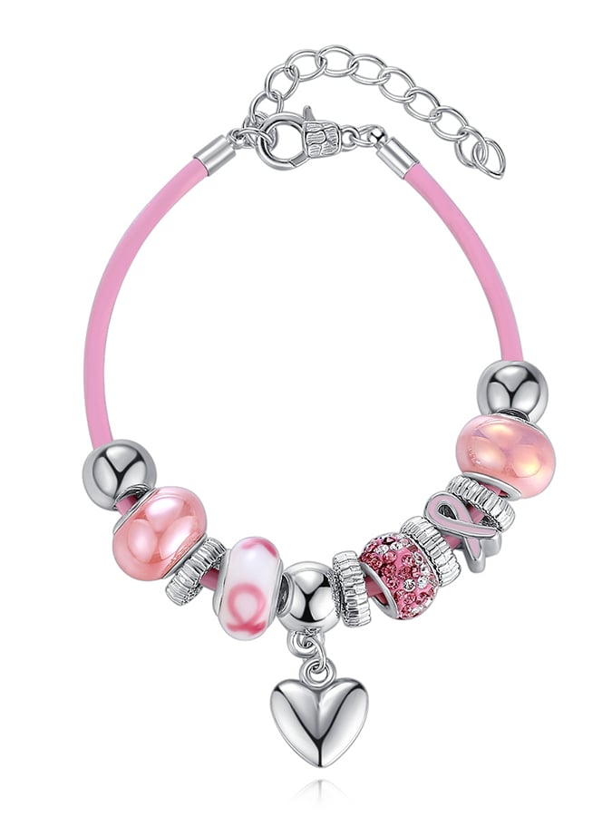 Breast Cancer Awareness Women's Handmade Bracelet
