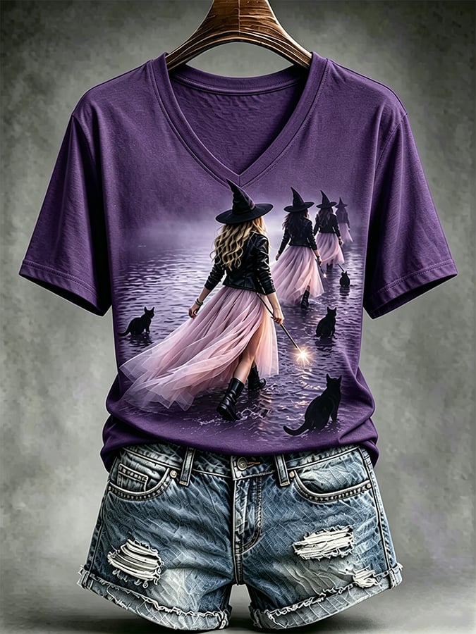 Women's Casual Print Short-Sleeve T-Shirt