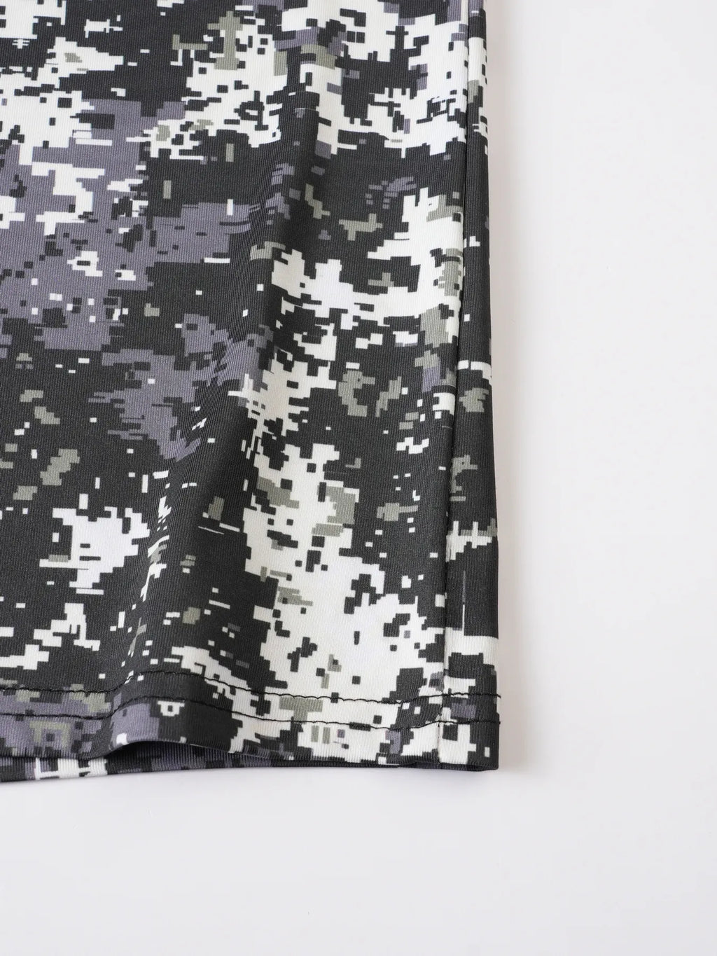 Men's Camouflage Casual Outdoor Crew-Neck Short-Sleeve Jogging Top